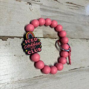 Iced Coffee Club Wristlet Key Chain